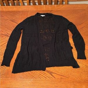 Candie's Black Open Cardigan Size XS